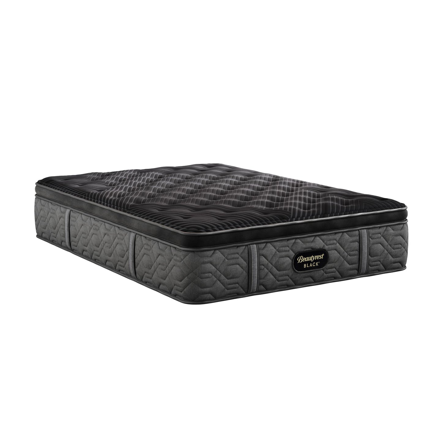 Black mattress on a white background