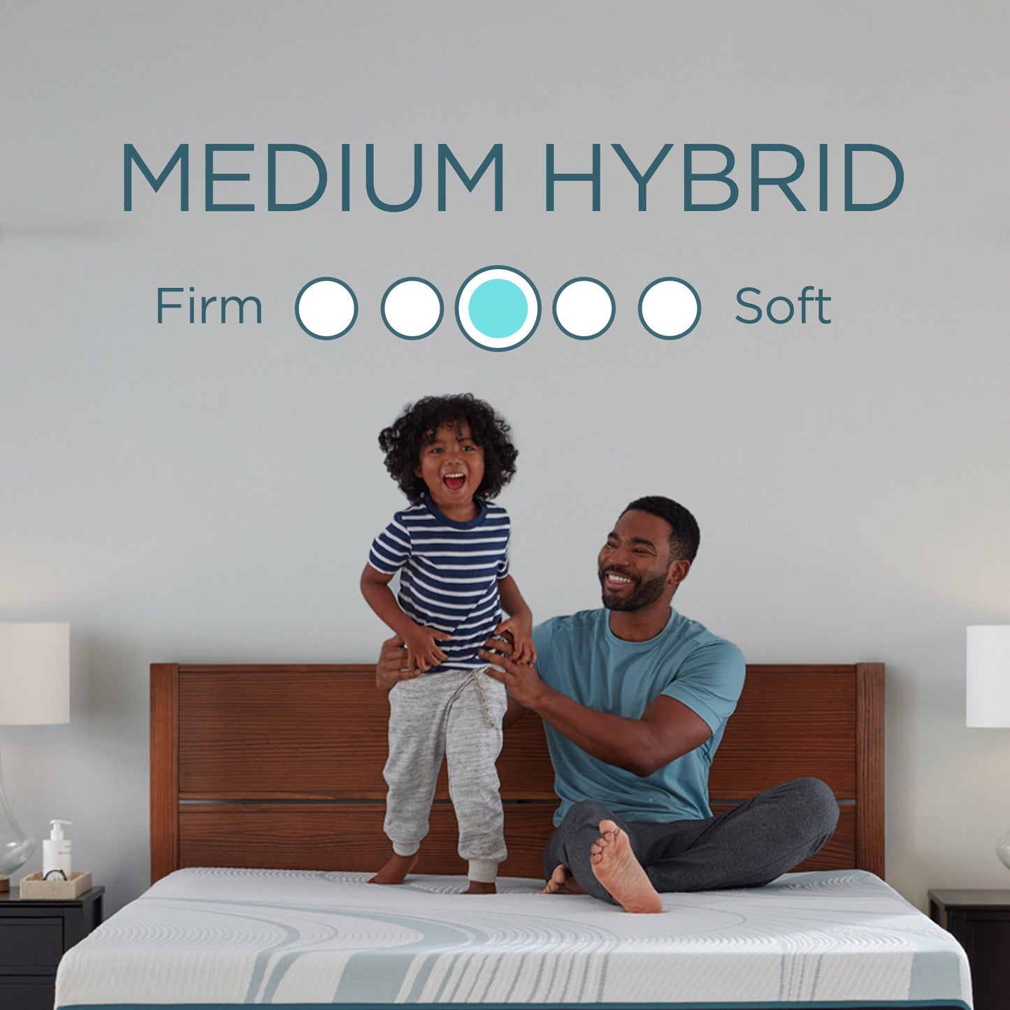 Tempur-Pedic TEMPUR-Adapt Medium Hybrid Mattress – Lifestyle View