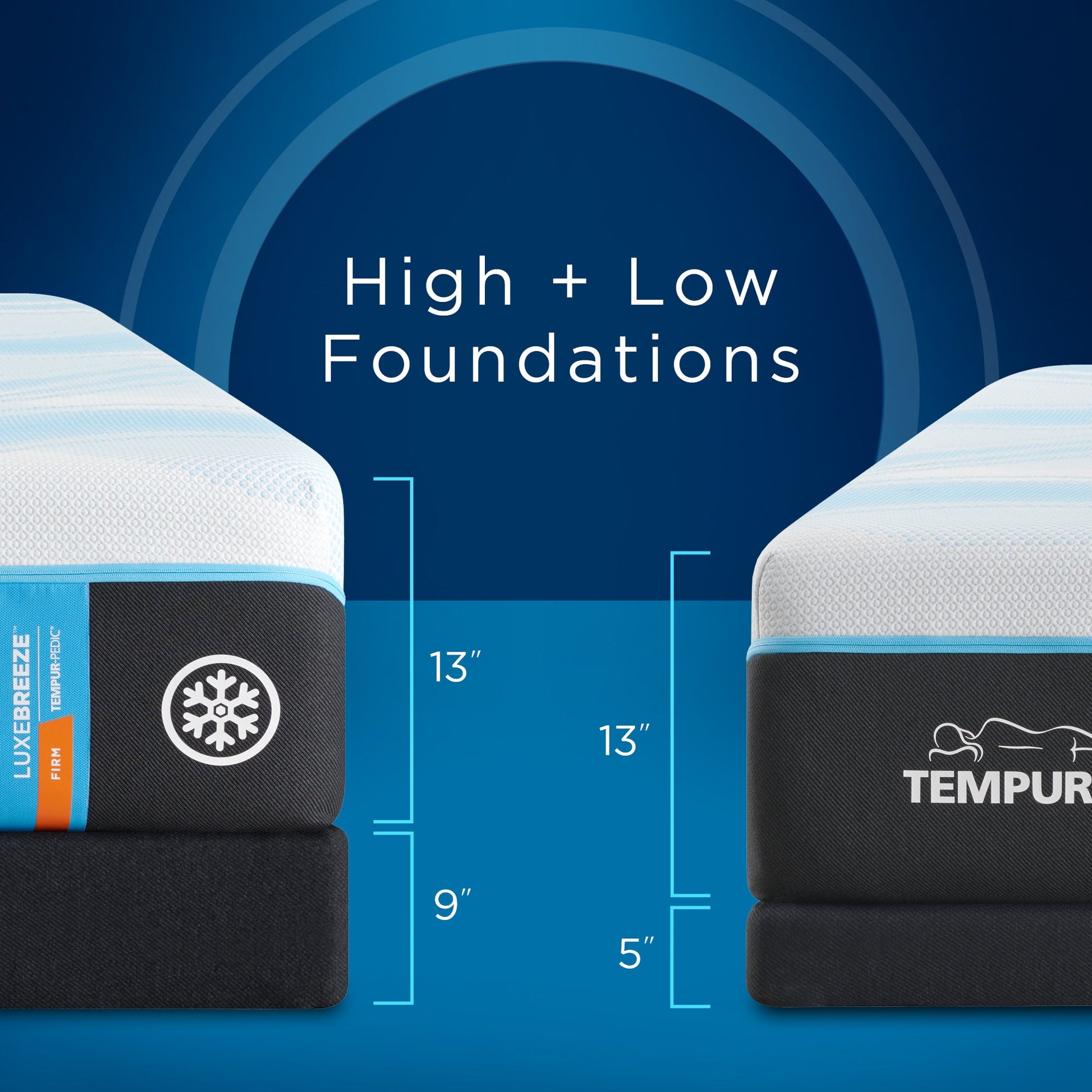 Tempur-Pedic TEMPUR-LuxeBreeze Firm Mattress – Motion Isolation Design