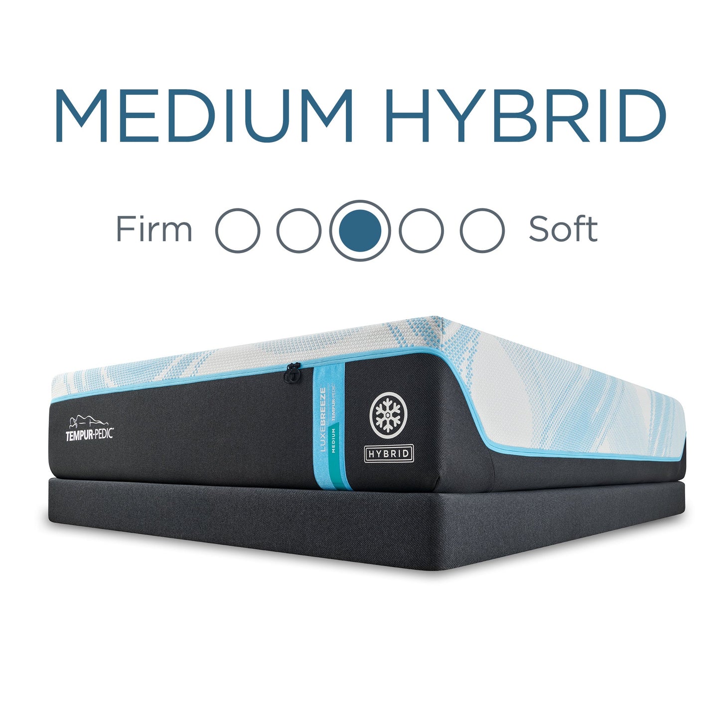Tempur-Pedic TEMPUR-LuxeBreeze Medium Hybrid Mattress – Sleep Surface Detail