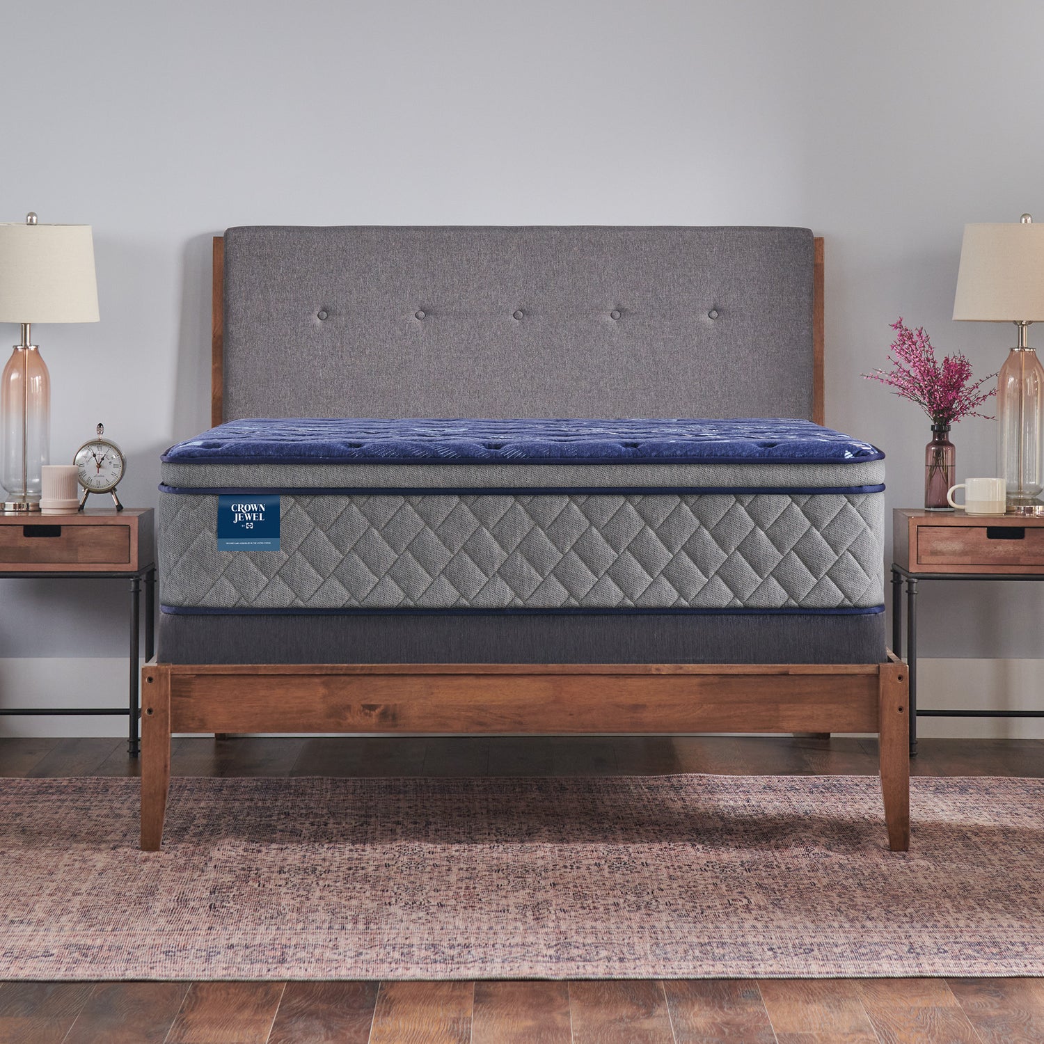 Crown Jewel by Sealy® Grand Jewel Soft Euro Pillow Top Spring 15" – Room View