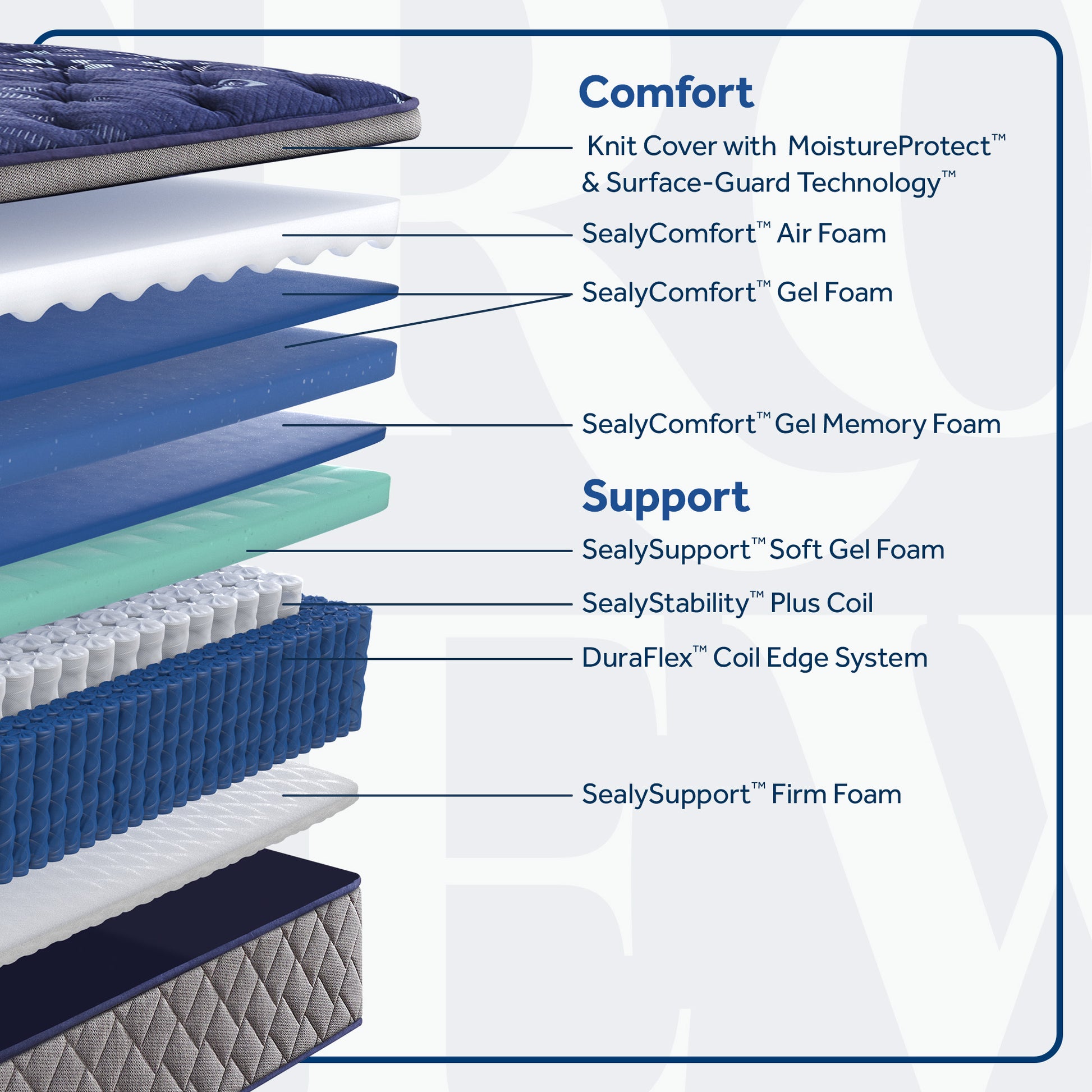 Crown Jewel by Sealy® Grand Jewel Soft Euro Pillow Top Spring 15" – Cutaway View