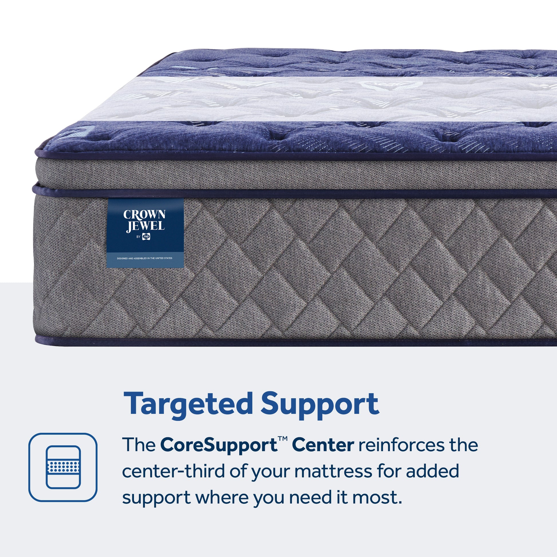 Crown Jewel by Sealy® Grand Jewel Soft Euro Pillow Top Spring 15" – Feature Detail