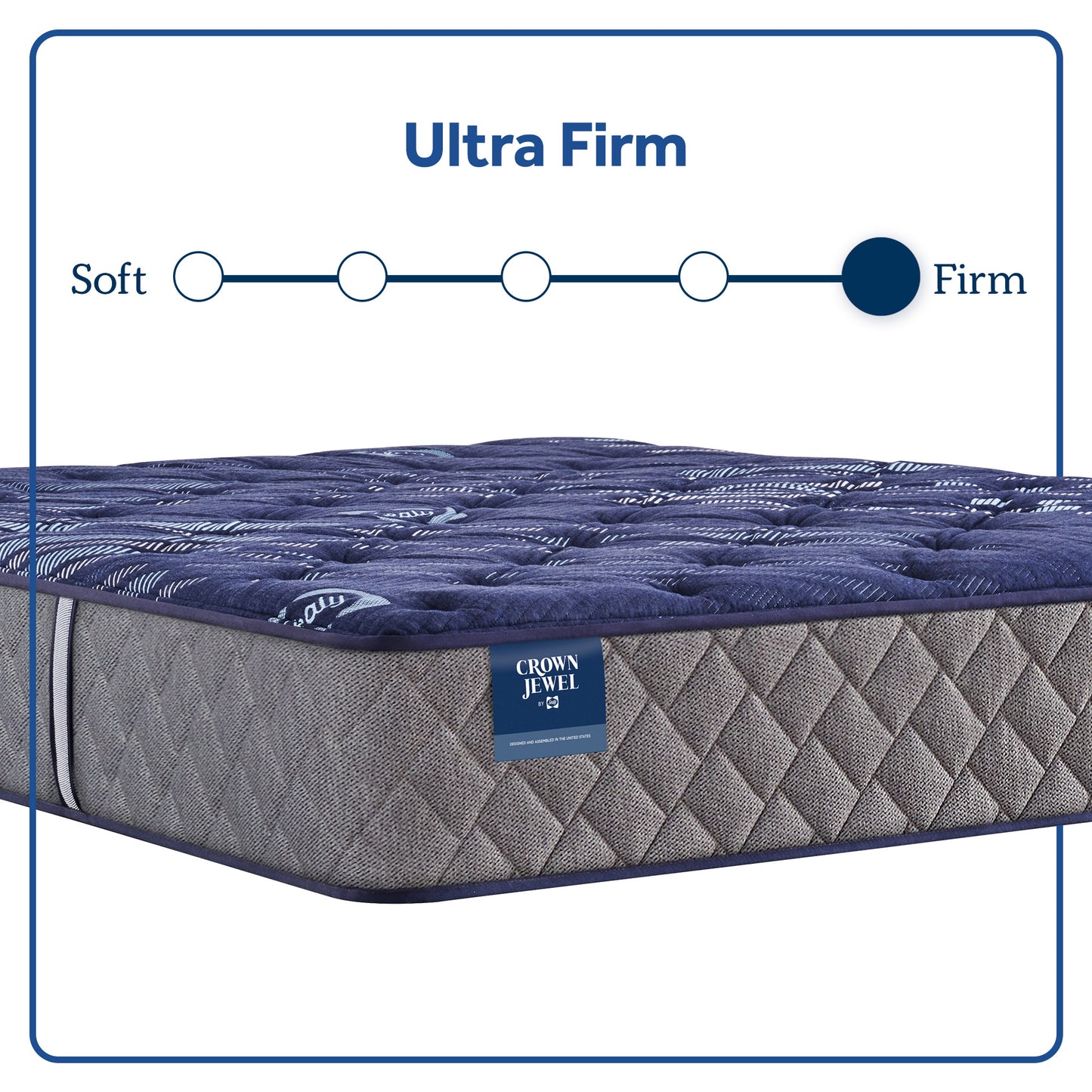 Crown Jewel by Sealy® Grand Jewel Ultra Firm Tight Top Spring 14.5" – Feel Scale