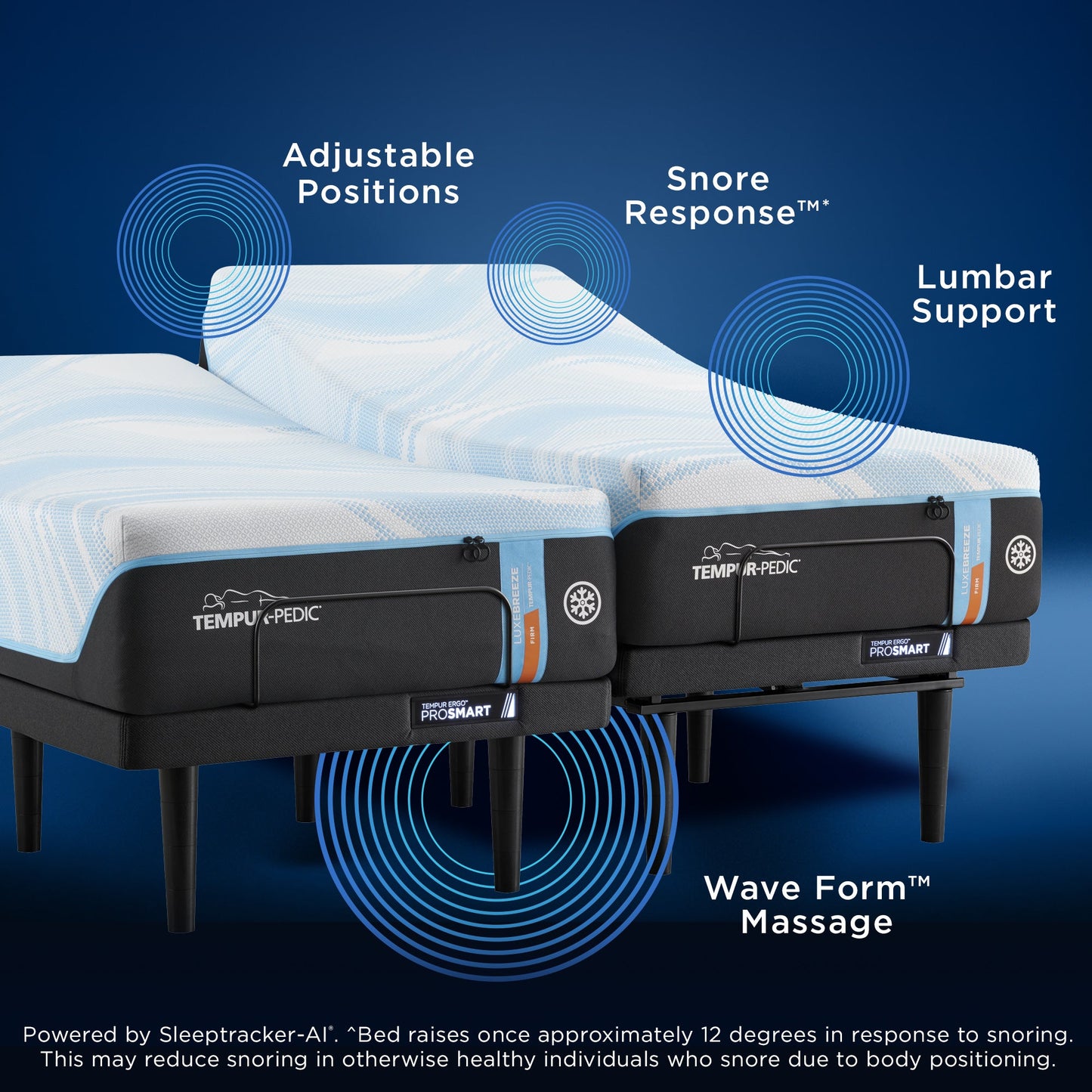 Tempur-Pedic ProSmart Adjustable Base – Massage Feature