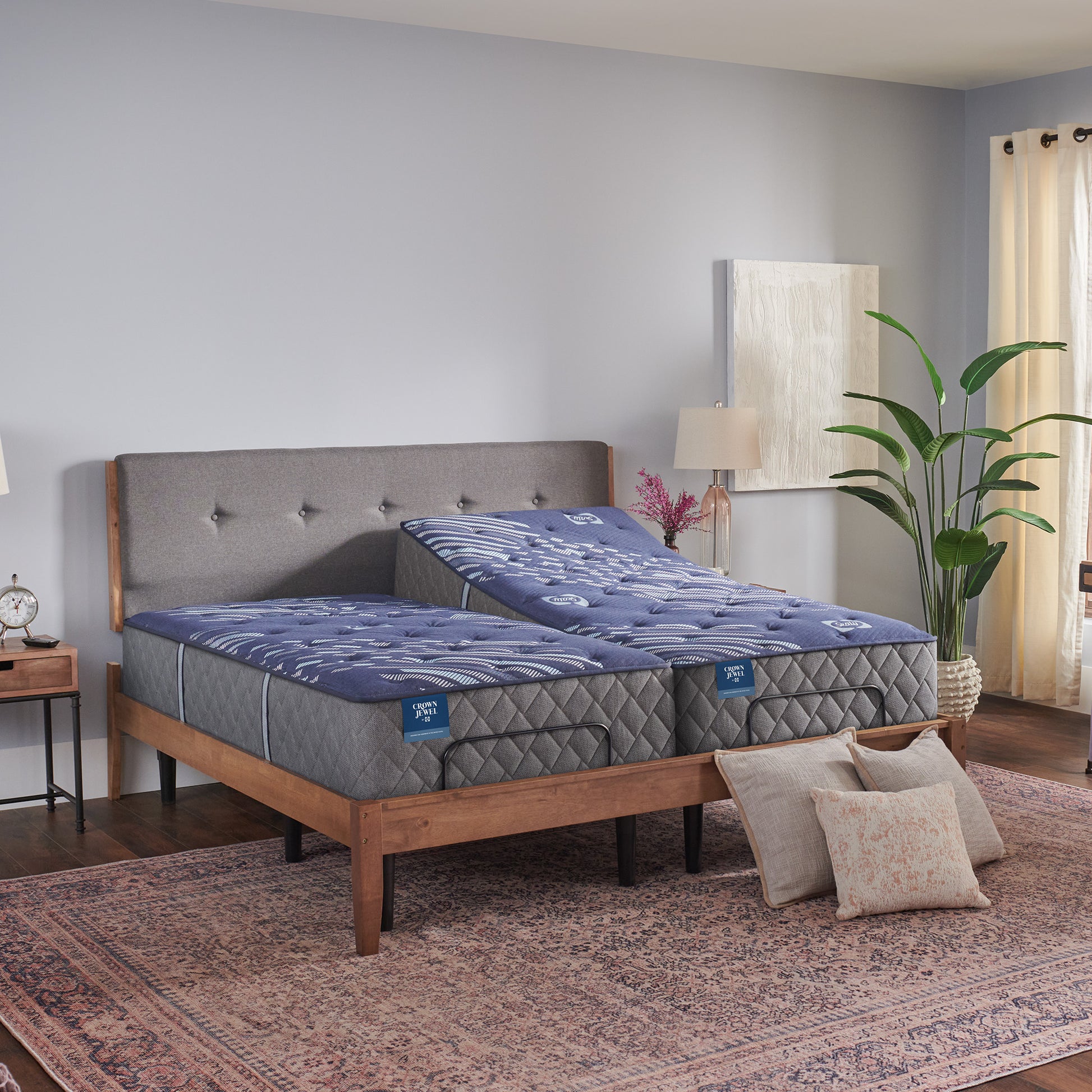 Crown Jewel by Sealy® Grand Jewel Medium Tight Top Spring 14.5" – Three-Quarter Room View
