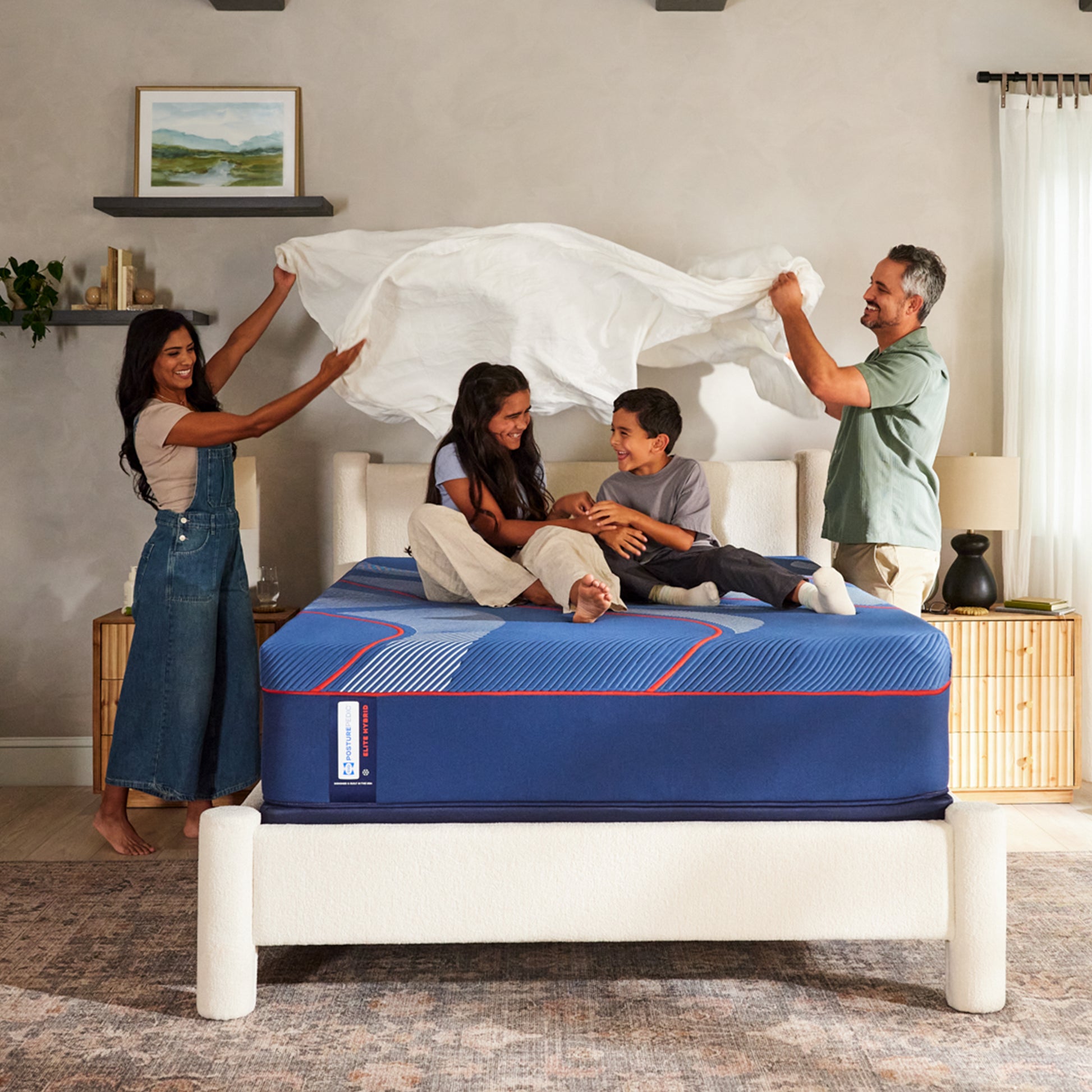 Sealy Posturepedic Elite Hybrid Brenham II Firm Mattress – Lifestyle View